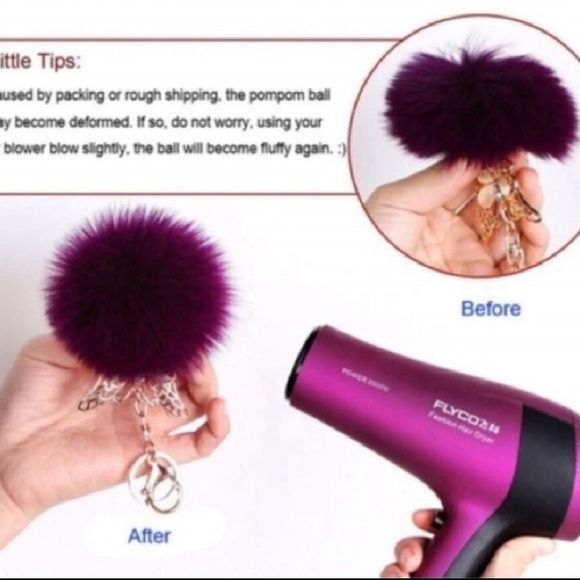 Bling kitty bag charm  -Navy - Picture 2 of 3